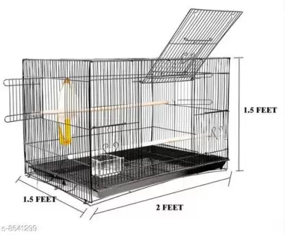 2 Feet Birds Cage With Side Opening for Breeding Box jyoti aquarium pets