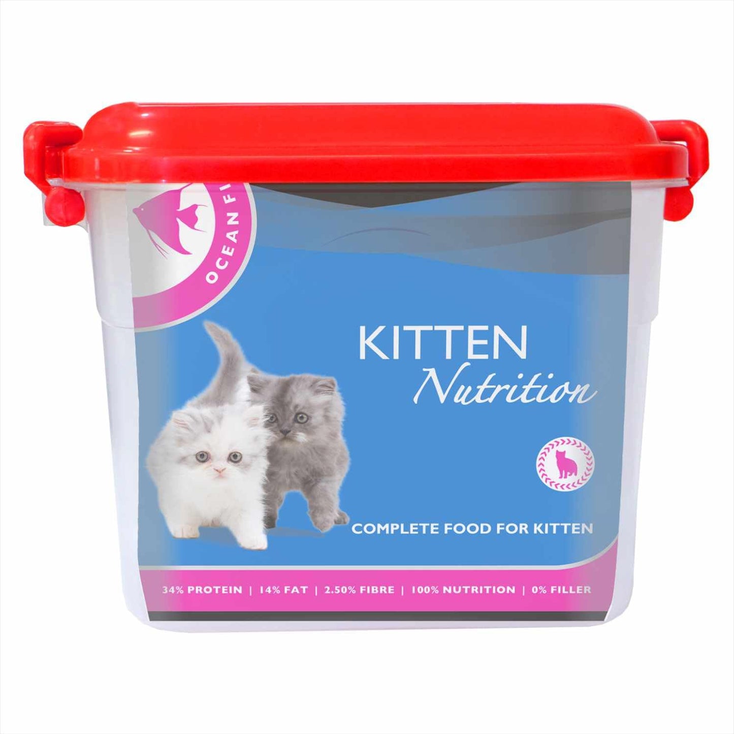 Drools kitten cat food 1.2kg with free container