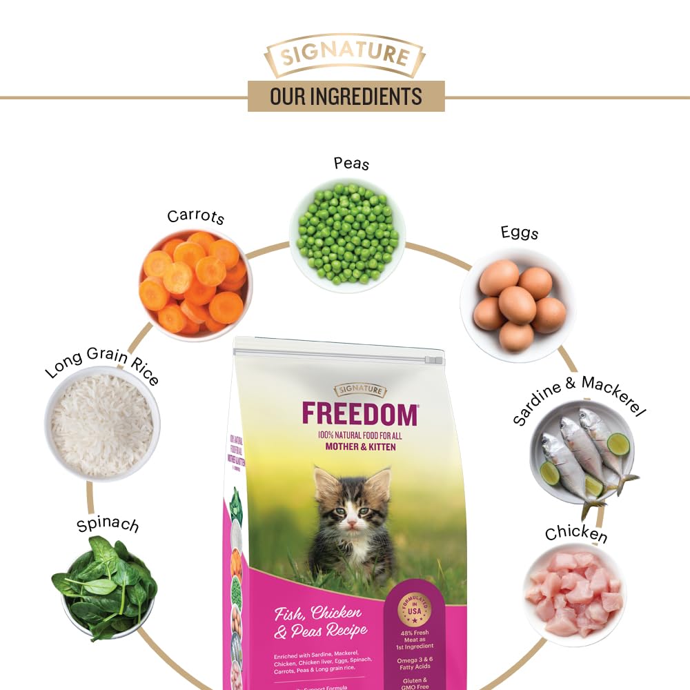 Freedom Kitten Dry Food 1.2 KG With free container