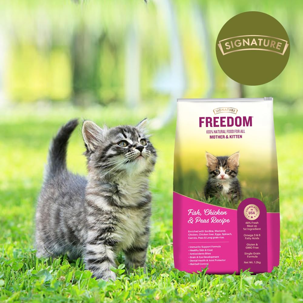 Freedom Kitten Dry Food 1.2 KG With free container