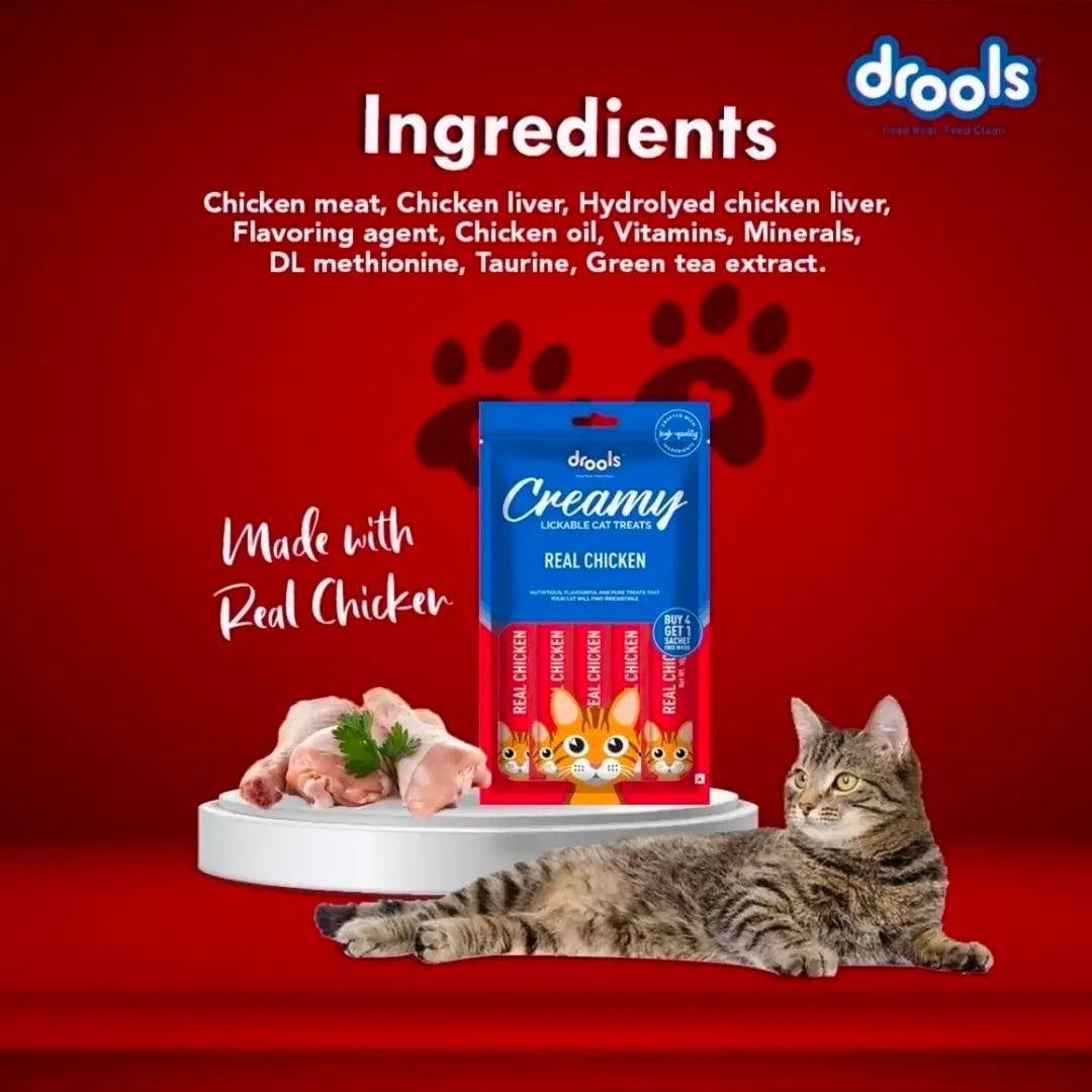 Drools Creamy Lickable Treat Real Chicken Cat Treat jyoti aquarium pets