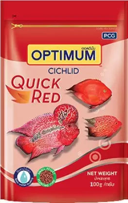 Optimum Cichlid Quick Red fish food 100g jyoti aquarium pets