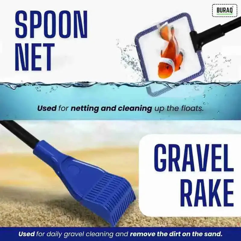 5 in 1 aquarium cleaning set | aquarium glass cleaner jyoti aquarium pets