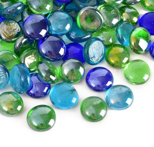Colour Stone Smooth Glass Pebble Stones For Aquarium 500g jyoti aquarium pets