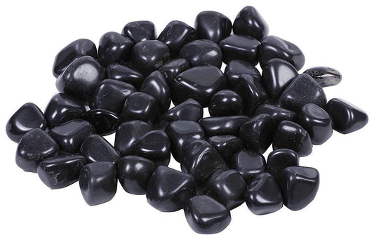 Polished Black aquarium stone jyoti aquarium pets