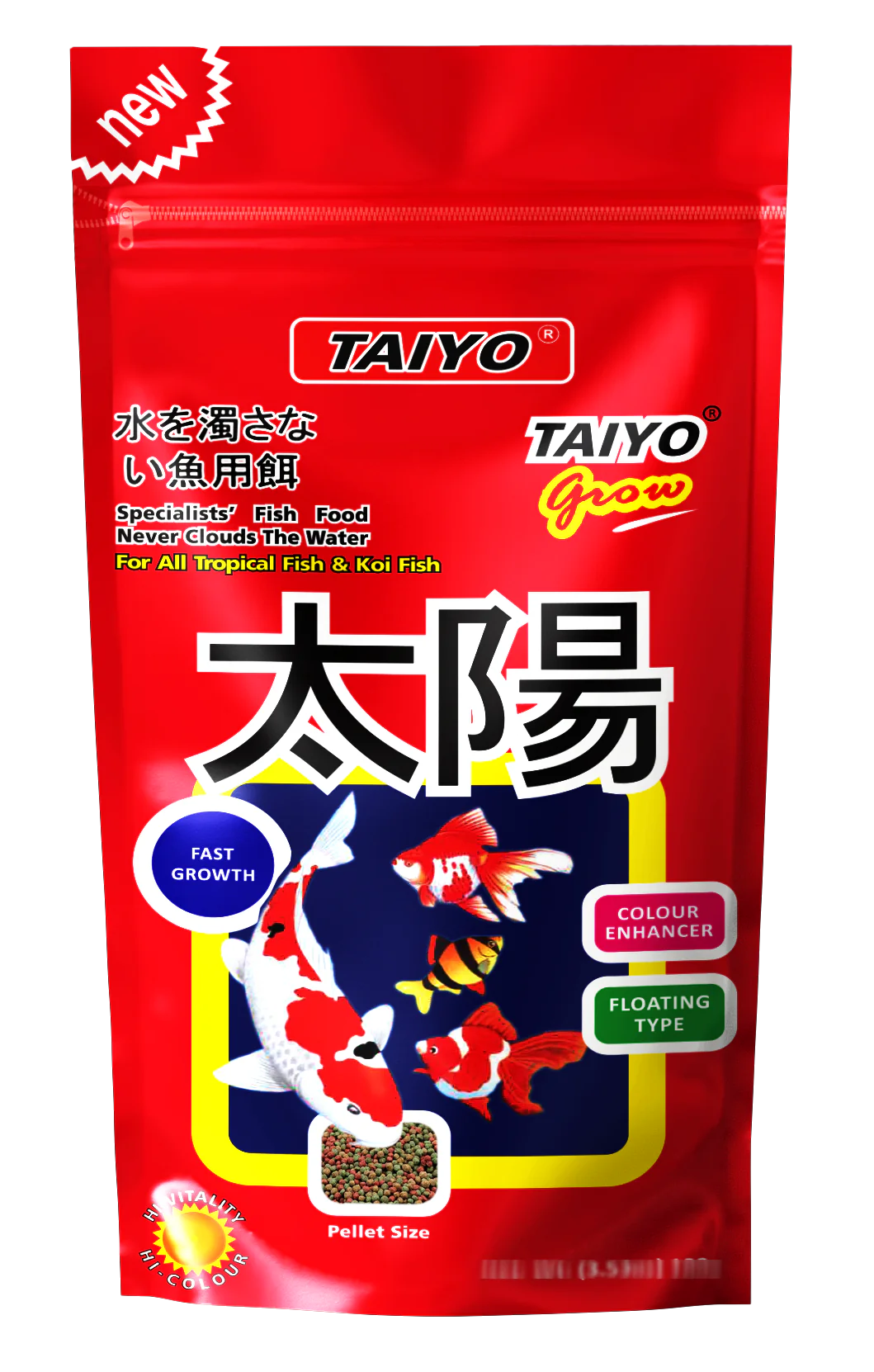 Taiyo - Grow Fish Food 100g jyoti aquarium pets