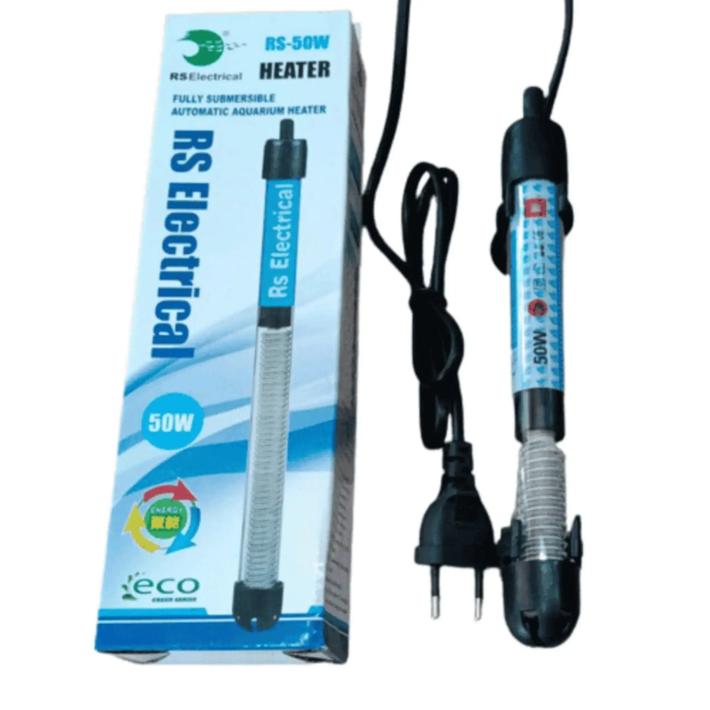 Rs Electrical 50 Watts High Glass Aquarium Heater jyoti aquarium pets