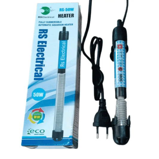 Rs Electrical 50 Watts High Glass Aquarium Heater jyoti aquarium pets