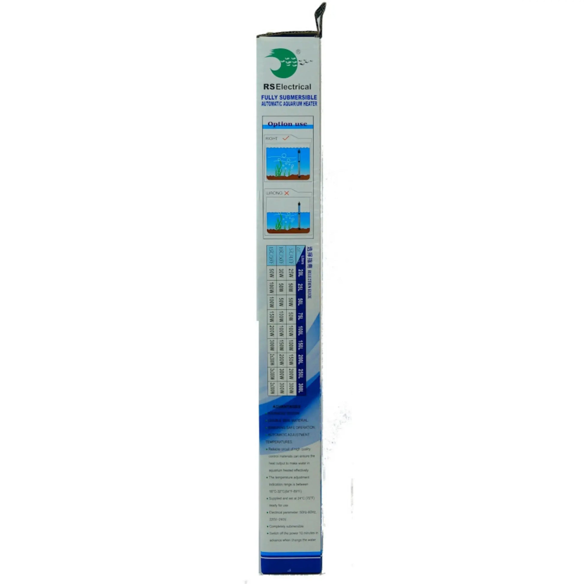 Rs Electrical 300 Watts Aquarium Heater jyoti aquarium pets
