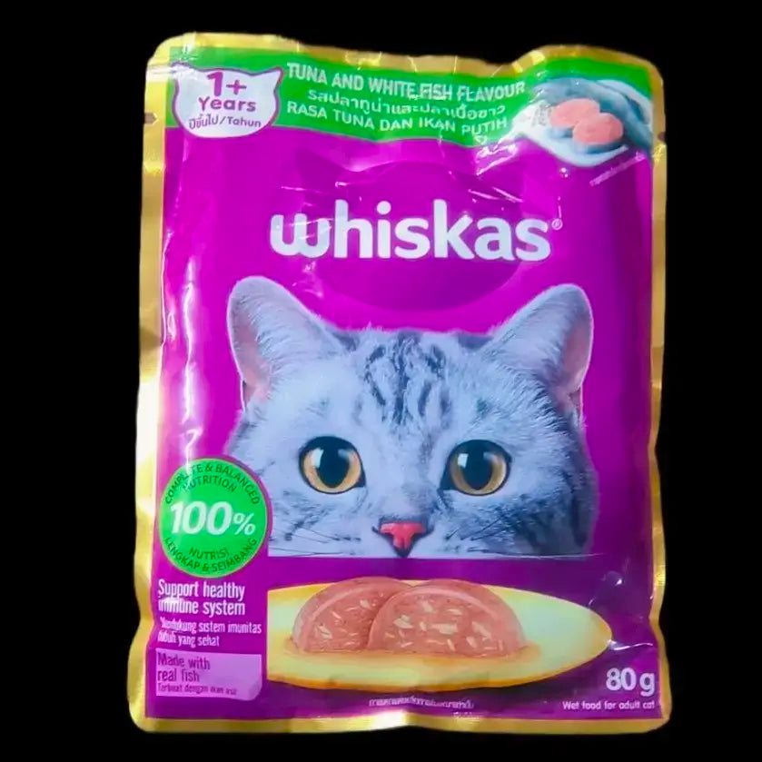 Whiskas Tuna and White Fish Flavour 10 piece jyoti aquarium pets