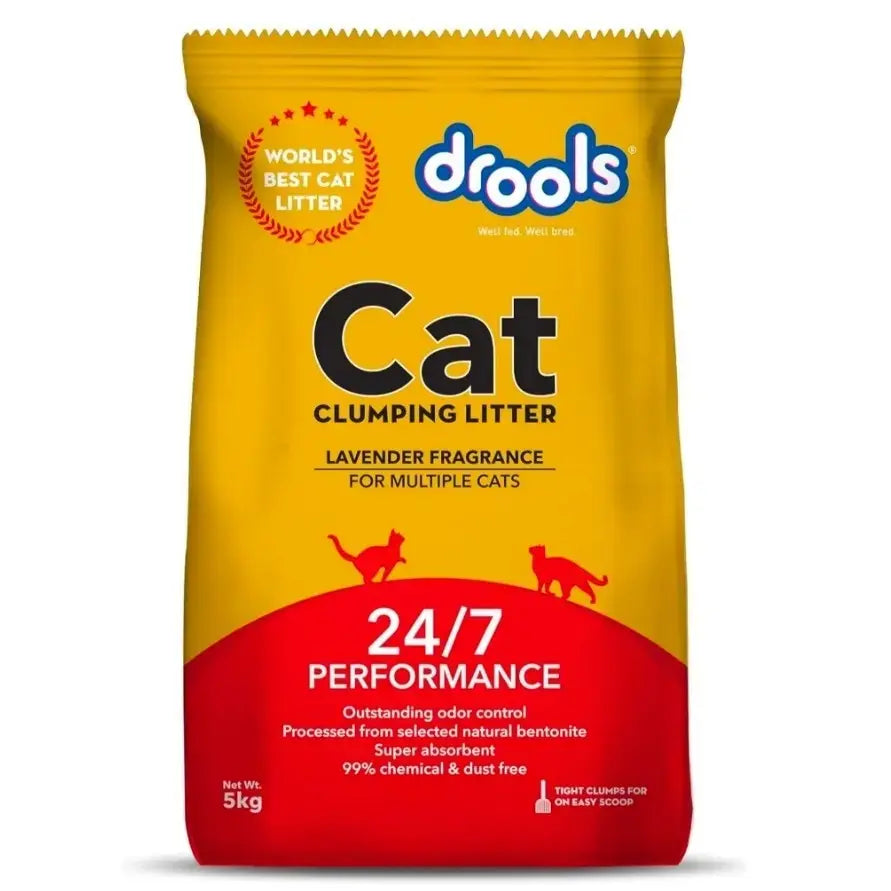 Drools kitten & Adult 3kg food with free cat Litter 5kg jyoti aquarium pets