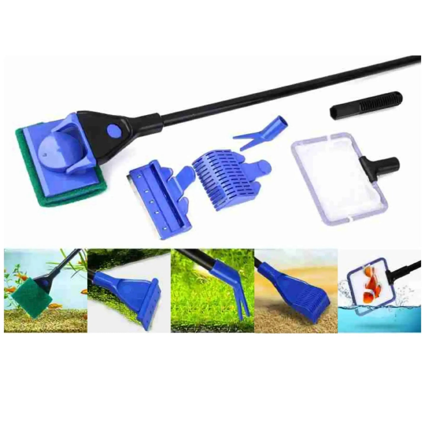 5 in 1 aquarium cleaning set | aquarium glass cleaner jyoti aquarium pets