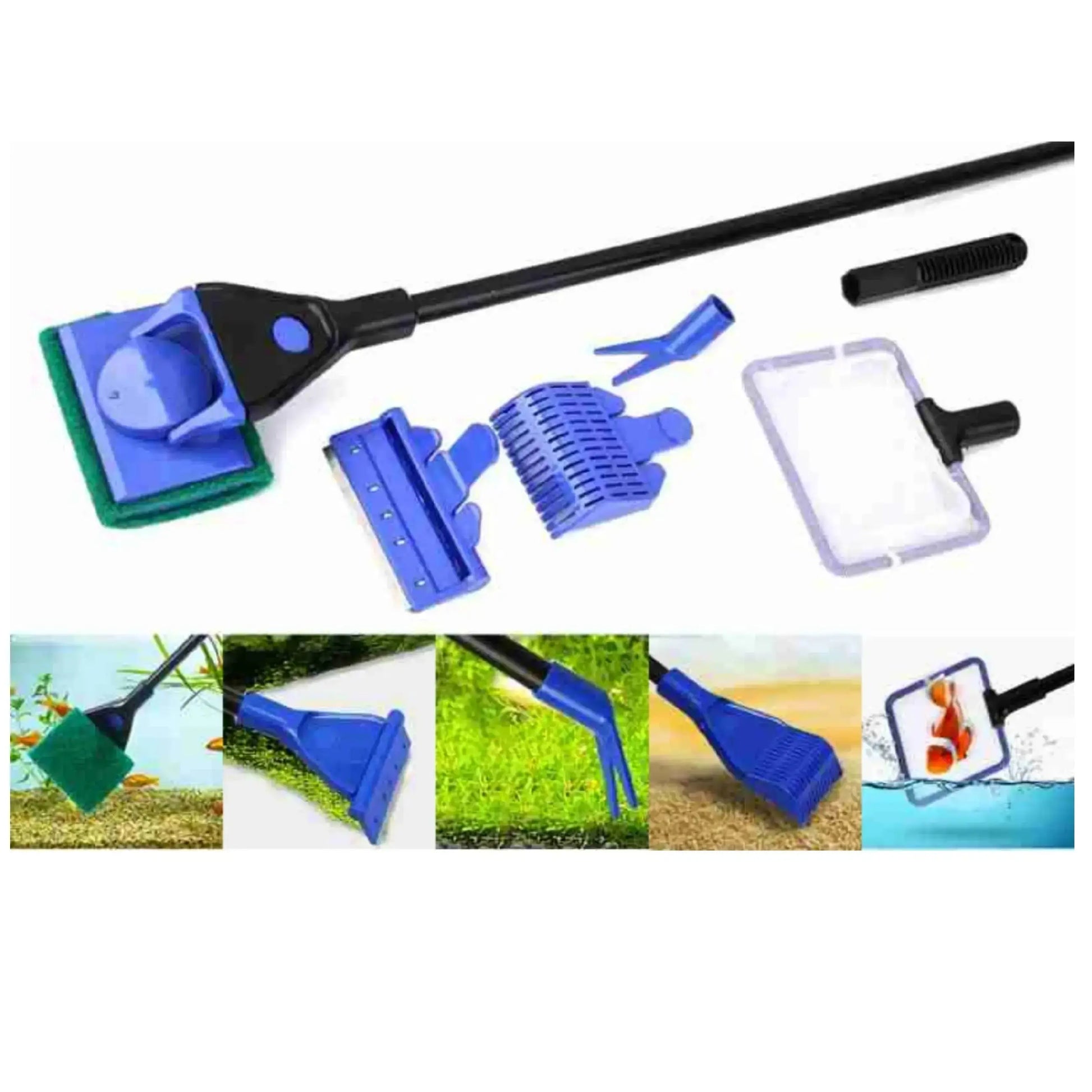 5 in 1 aquarium cleaning set | aquarium glass cleaner jyoti aquarium pets