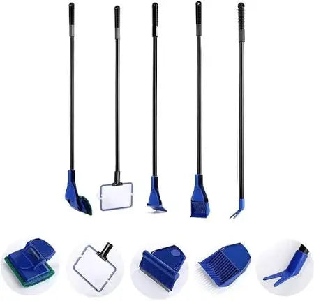 5 in 1 aquarium cleaning set | aquarium glass cleaner jyoti aquarium pets