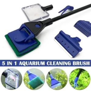 5 in 1 aquarium cleaning set | aquarium glass cleaner
